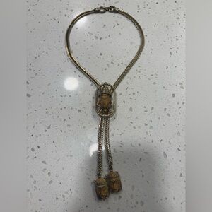 1960’s Selro Thai Girls Bolero Pendant Necklace with Herringbone Chain